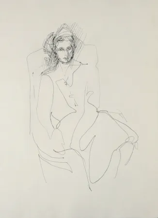 Etching Villon - Figure, 1962