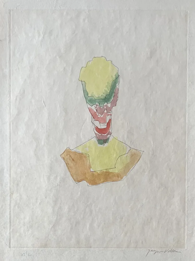 Etching Villon - Figure, 1962