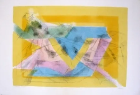 Lithograph Villon - L'ecuyere