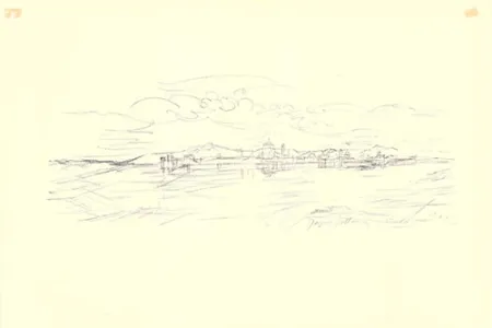 Lithograph Villon - Mantoue (Mantua, Italy)