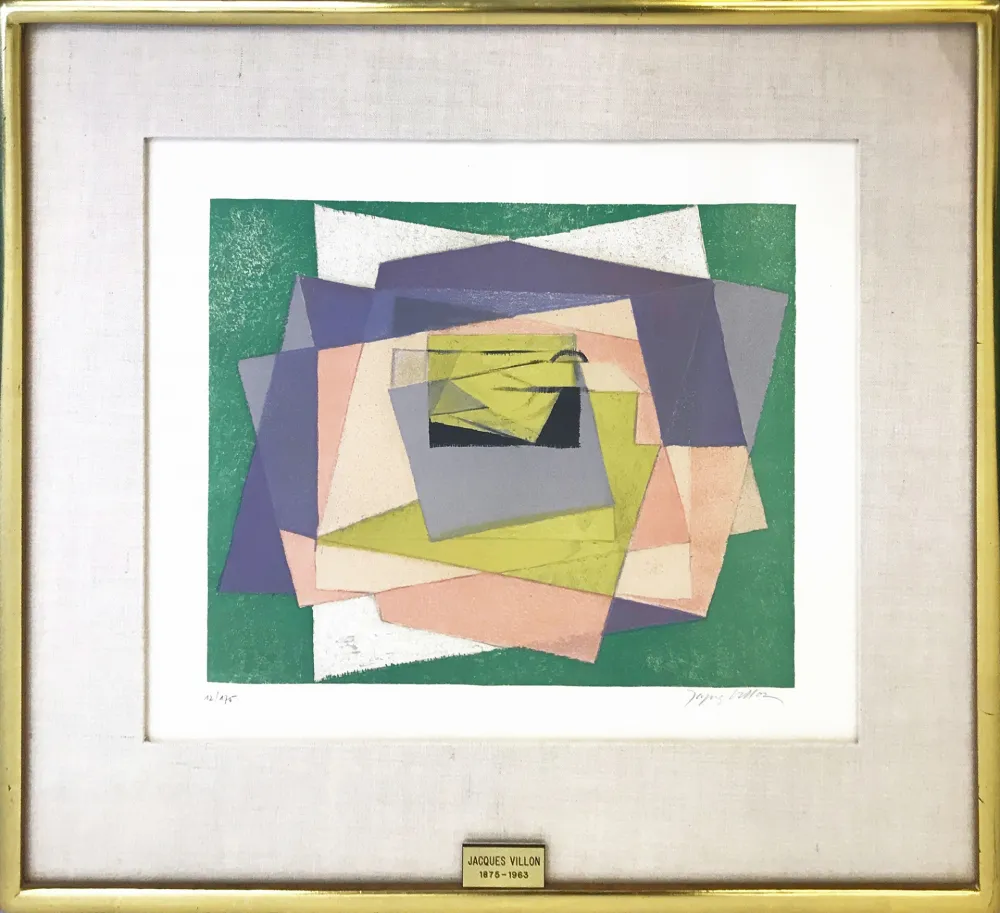 Lithograph Villon - PAPIERS