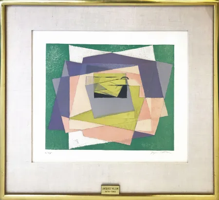 Lithograph Villon - PAPIERS