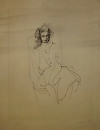 Drypoint Villon - Portrait