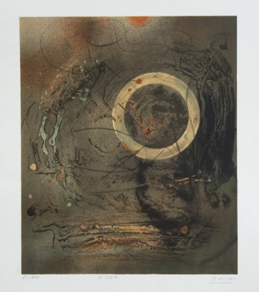 Lithograph Visat - Hiver