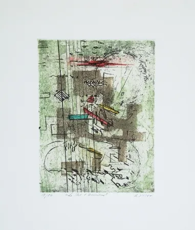 Etching And Aquatint Visat - Le Port d'amiens