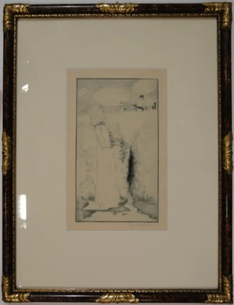 Engraving Vogeler - Am Quell