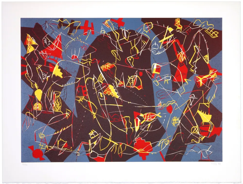 Lithograph Voss - Lucioles