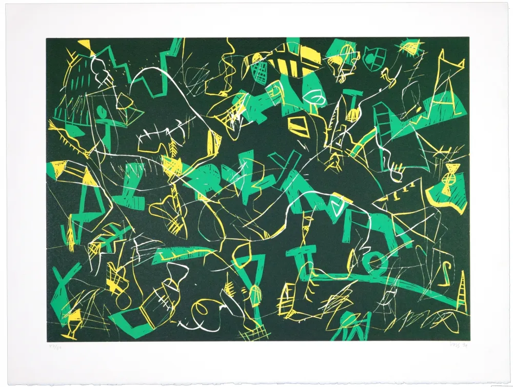 Lithograph Voss - Marcottage