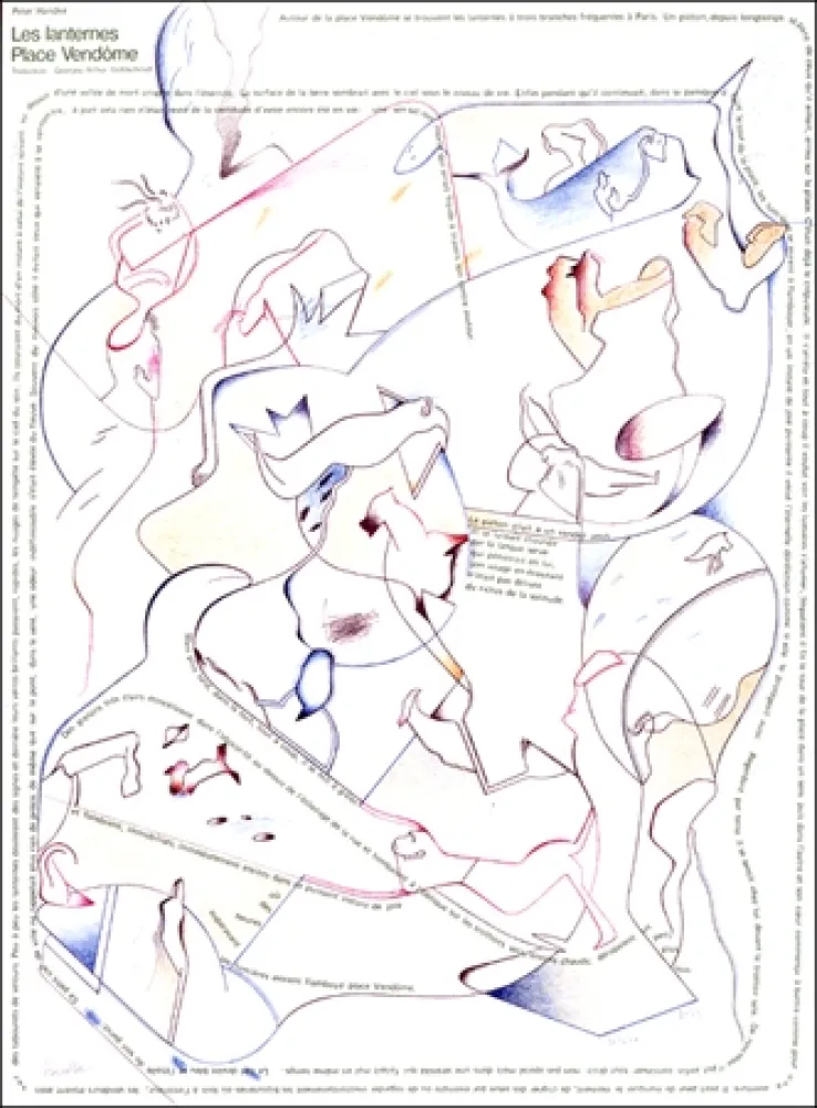 Lithograph Voss - Placard Handke