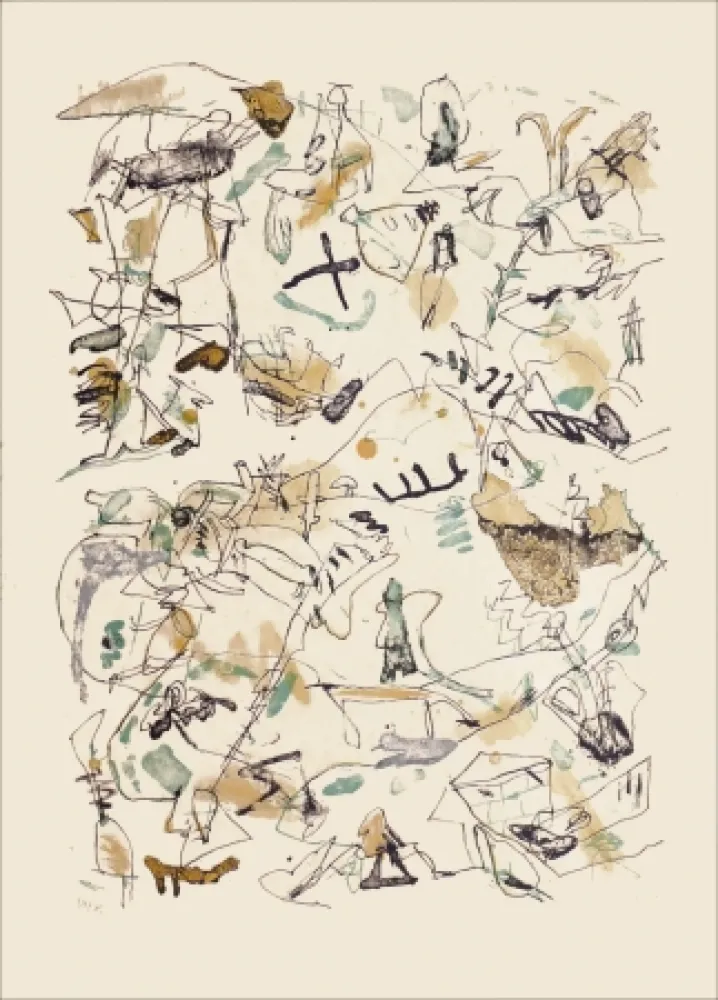 Lithograph Voss - Sans titre n°77