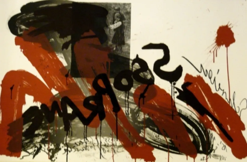 Lithograph Vostell - Sans titre 2