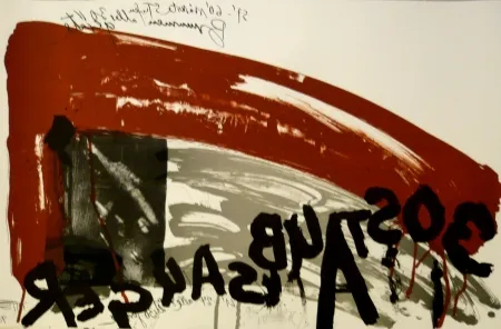 Lithograph Vostell - Sans titre