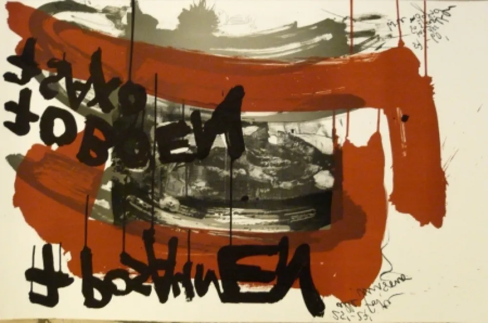 Lithograph Vostell - Sans titre 4