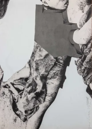 Lithograph Vostell - SENZA TITOLO