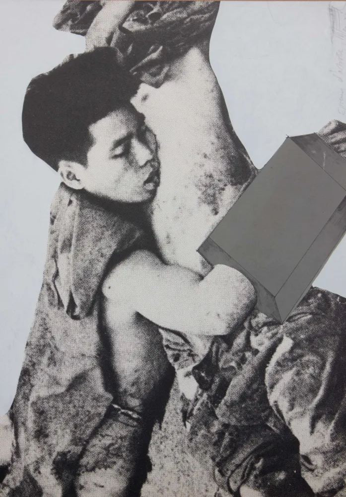 Lithograph Vostell - SENZA TITOLO