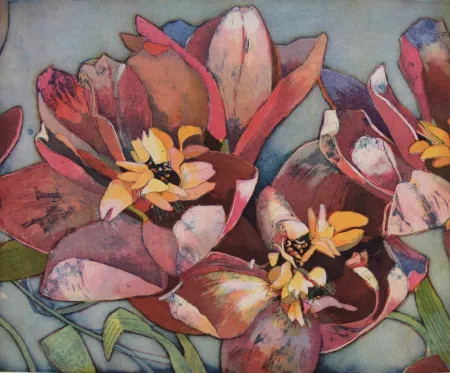 Aquatint Votteler - Wilde Blume