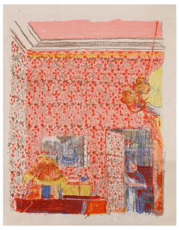 Lithograph Vuillard - Paysage et intérieur 3