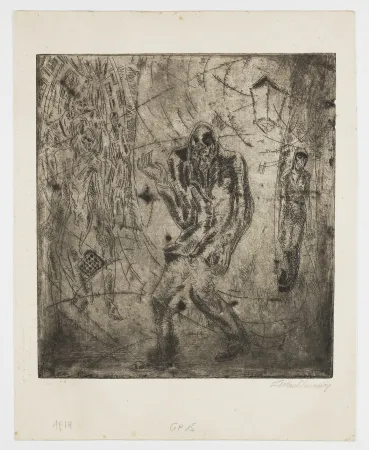 Etching Wach - Haschisch III (Hashish III)