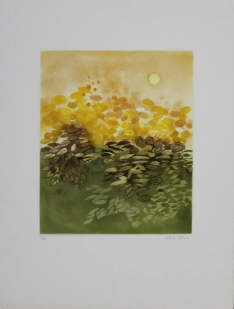 Etching And Aquatint Walker - Soleil / Sun