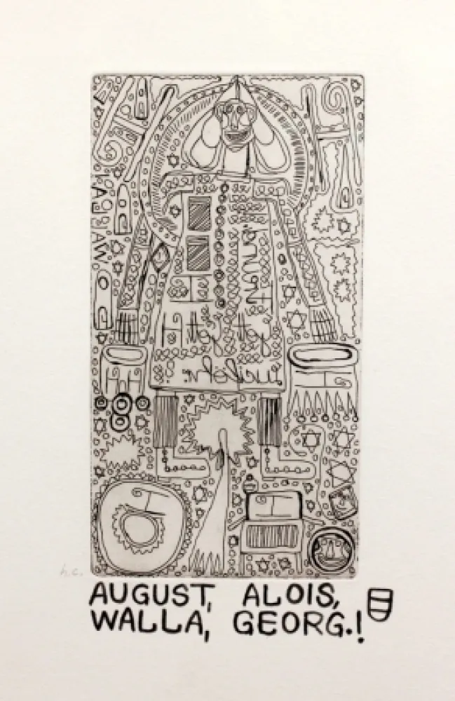 Etching Walla - Alois, Georg.!
