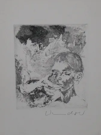 Etching And Aquatint Wandrer - Fürsorglicher Vater