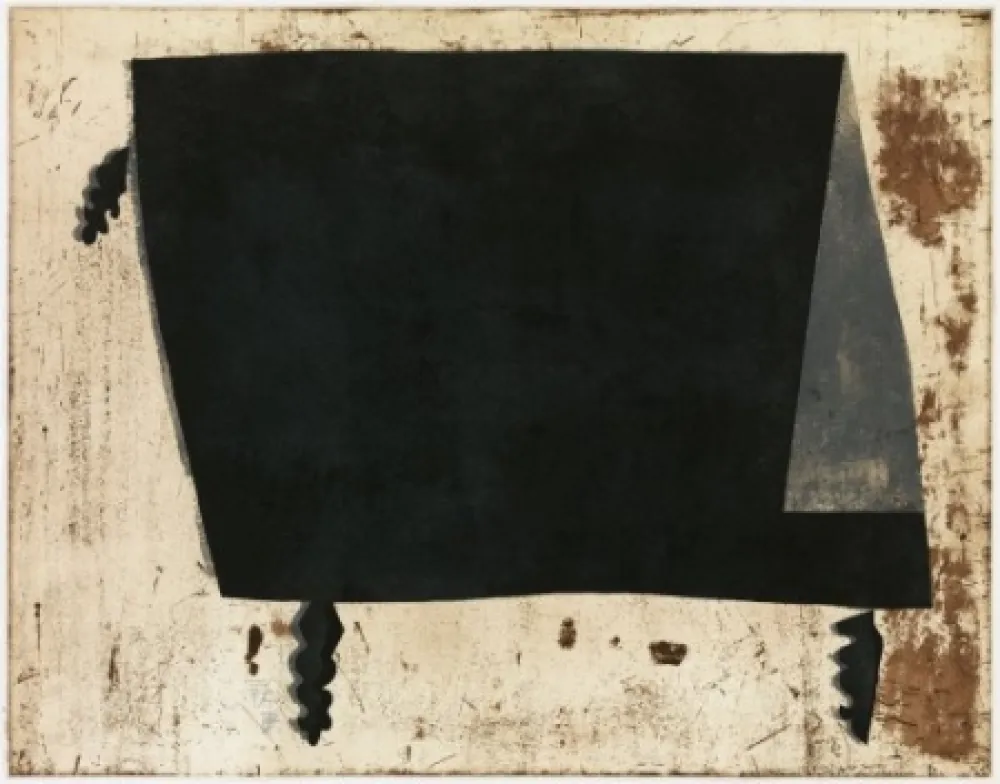 Etching And Aquatint Wang - Moon Light on the Table