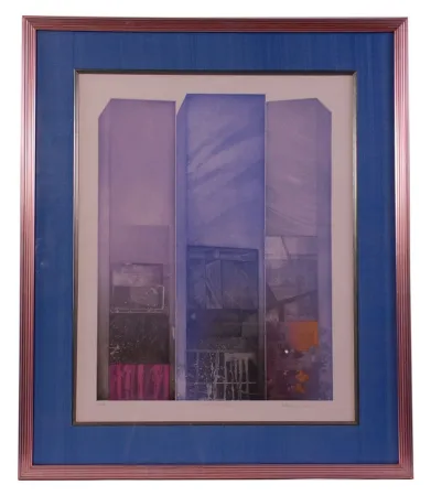 Engraving Ware - Shaped Triptych II