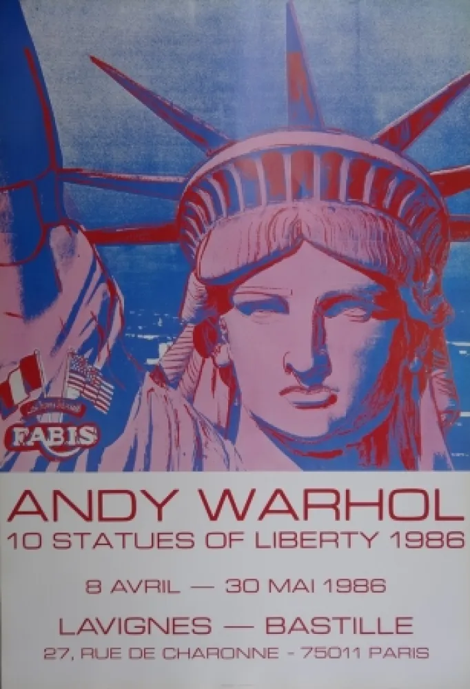 Poster Warhol - 10 Statues of Liberty