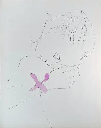 Lithograph Warhol - A Gold Book