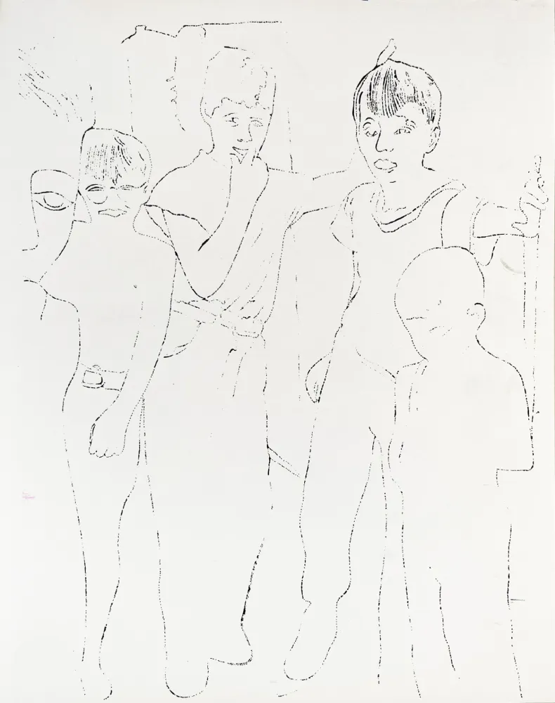 Lithograph Warhol - A Gold Book