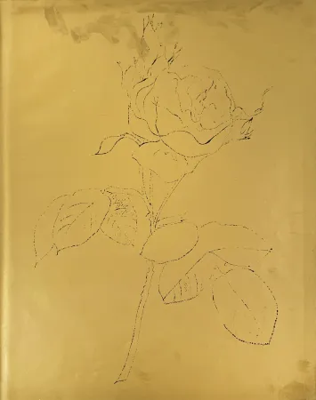Lithograph Warhol - A Gold Book