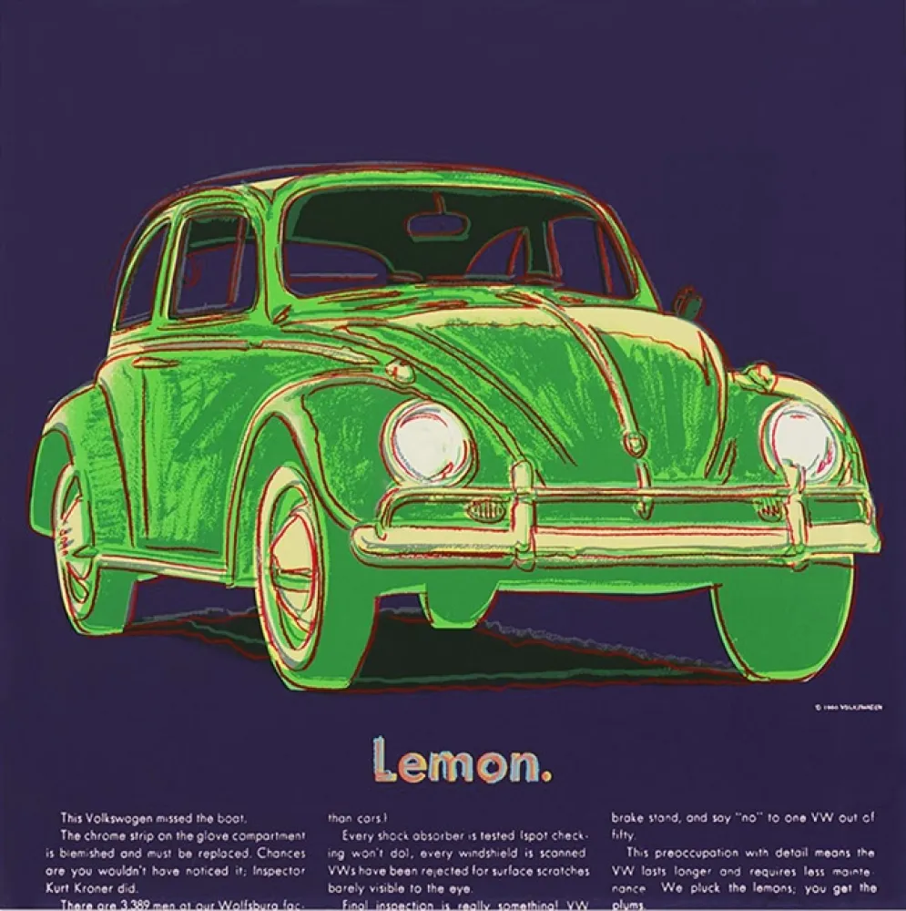 Screenprint Warhol - ADS: VOLKSWAGEN FS II.358
