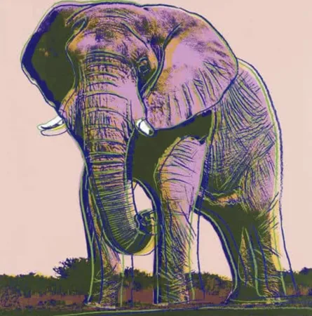 Screenprint Warhol - African Elephant (FS II.293)