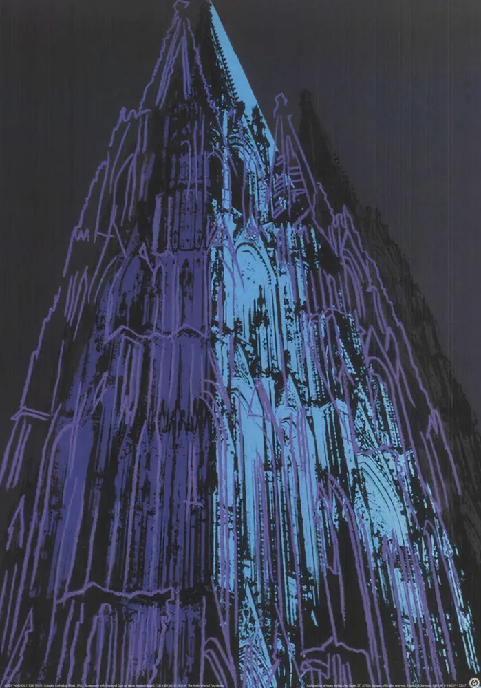 Screenprint Warhol (After) - Cathedral (Blue)