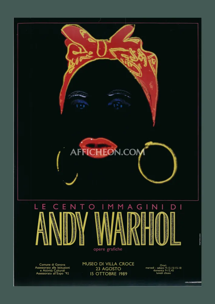 Lithograph Warhol - Andy Warhol: 'Mammy' 1989 Offset-lithograph