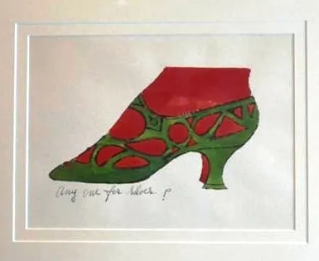 Lithograph Warhol - Anyone for Shoes - A La Recherche Du Shoe Perdu