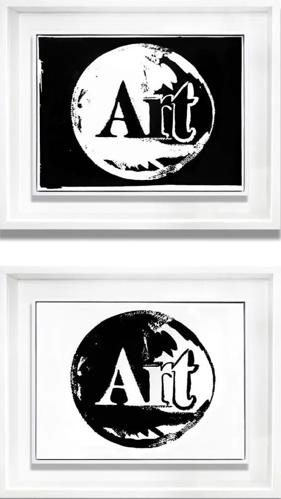 Screenprint Warhol - Art (Positive and Negative)