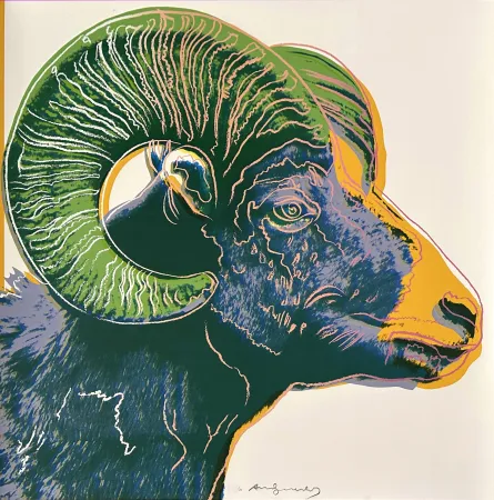 Screenprint Warhol - Bighorn Ram (FS II.302)