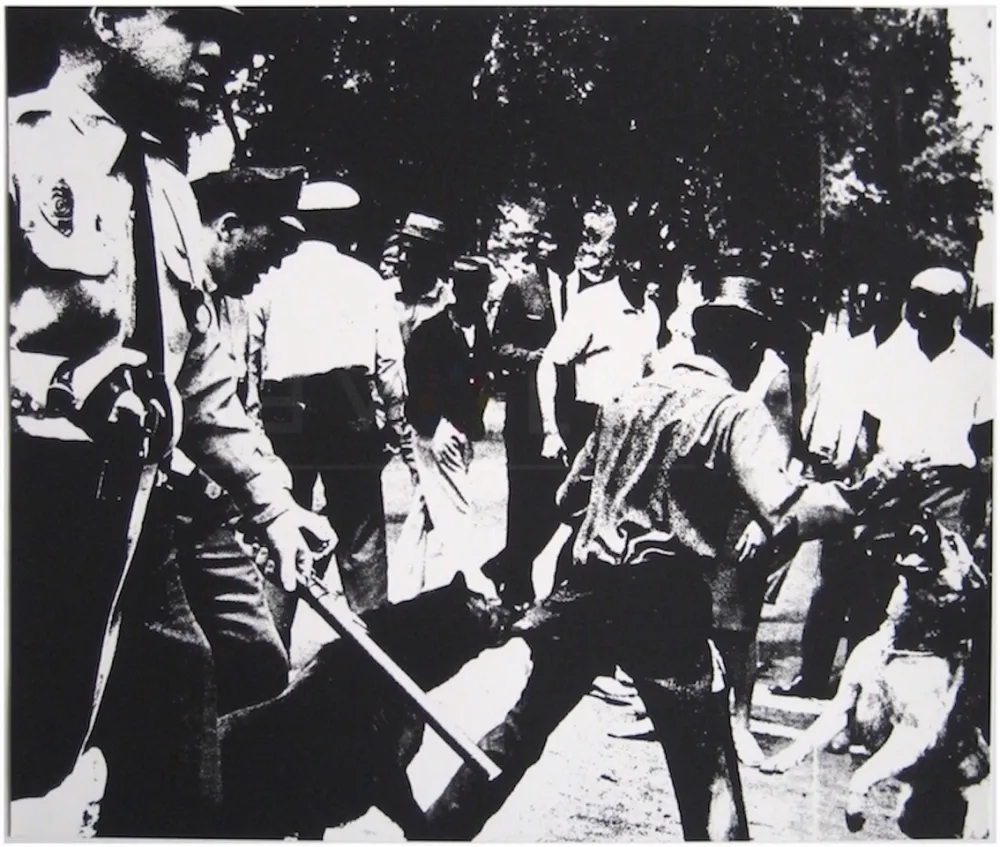 Screenprint Warhol - Birmingham Race Riot (FS II.3)
