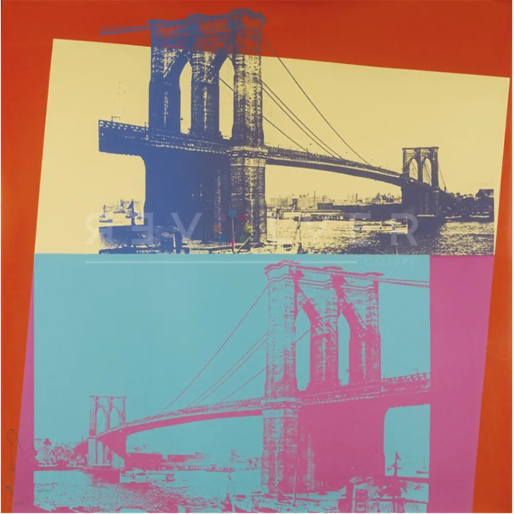 Screenprint Warhol - Brooklyn Bridge 