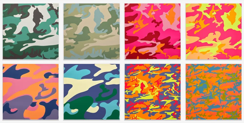 Screenprint Warhol - Camouflage Complete Portfolio