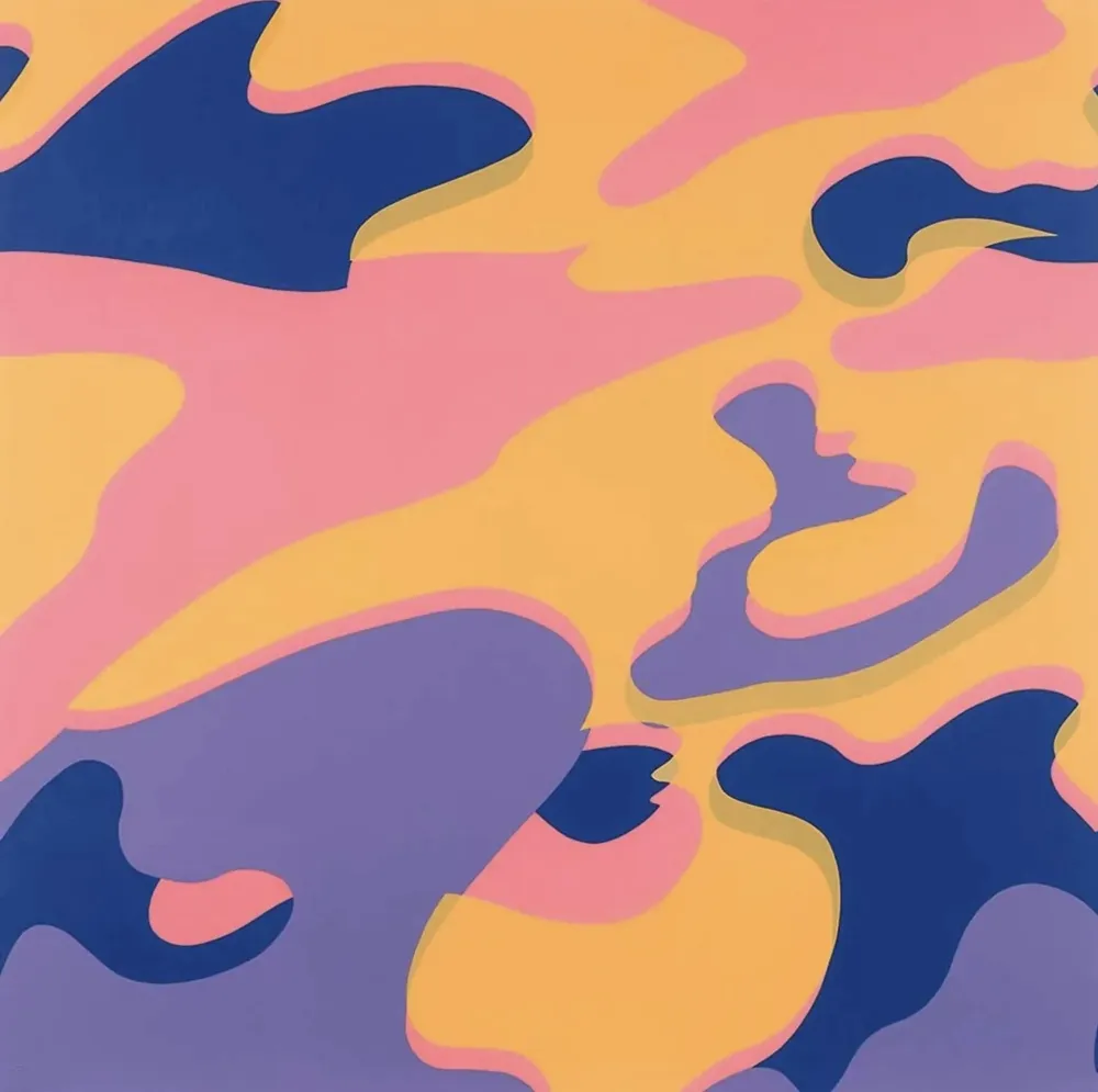 Screenprint Warhol - Camouflage F. & S. 410