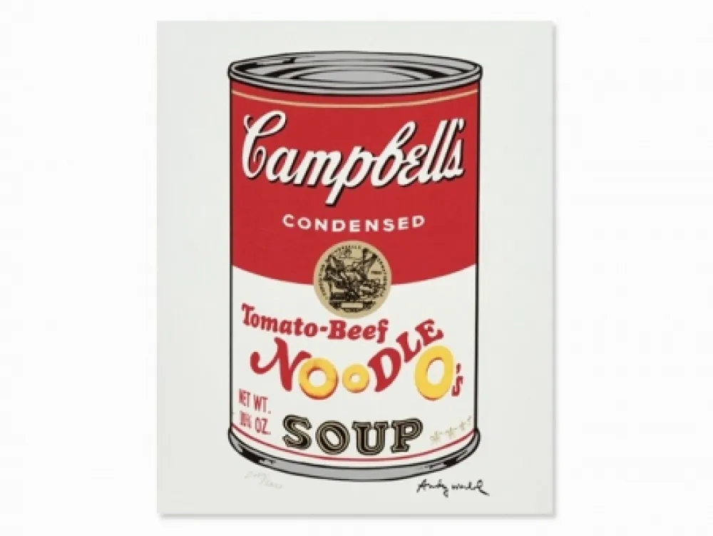 Lithograph Warhol - Campbell