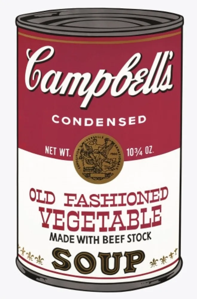 Screenprint Warhol - Campbell's Soup Can: Old Fashioned Vegetable