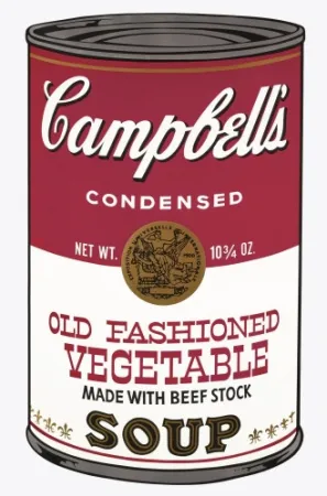 Screenprint Warhol - Campbell's Soup Can: Old Fashioned Vegetable