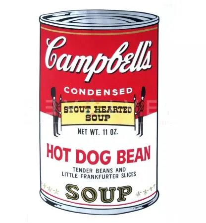 Screenprint Warhol - Campbell's Soup: Hot Dog Bean