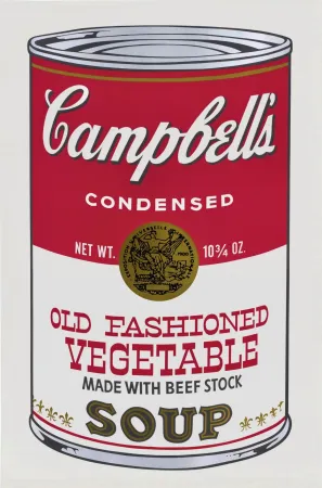 Screenprint Warhol - Campbell's Soup II: Old Fashioned Vegetable