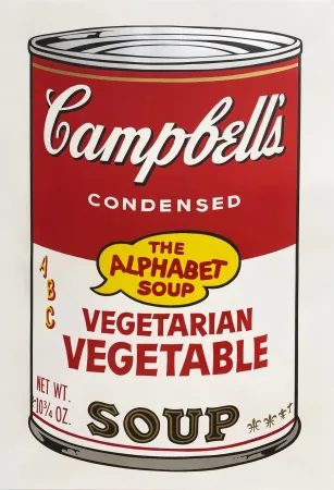 Screenprint Warhol - Campbell's Soup II: Vegetarian Vegetable