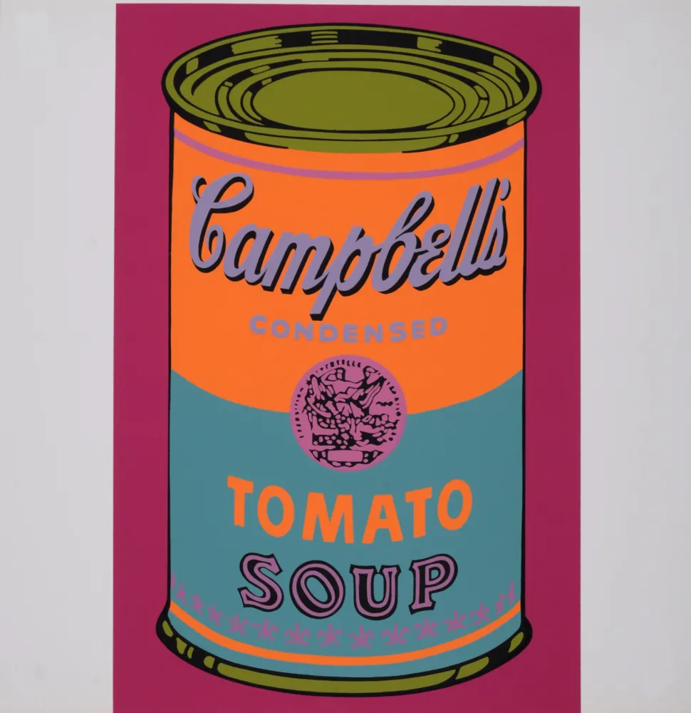 Screenprint Warhol - Campbell's Tomato Soup, 1968 - Scarce Banner edition!