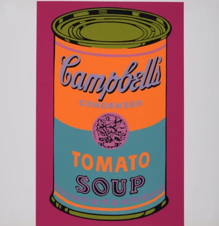 Screenprint Warhol - Campbell's Tomato Soup, 1968 - Scarce Banner edition!